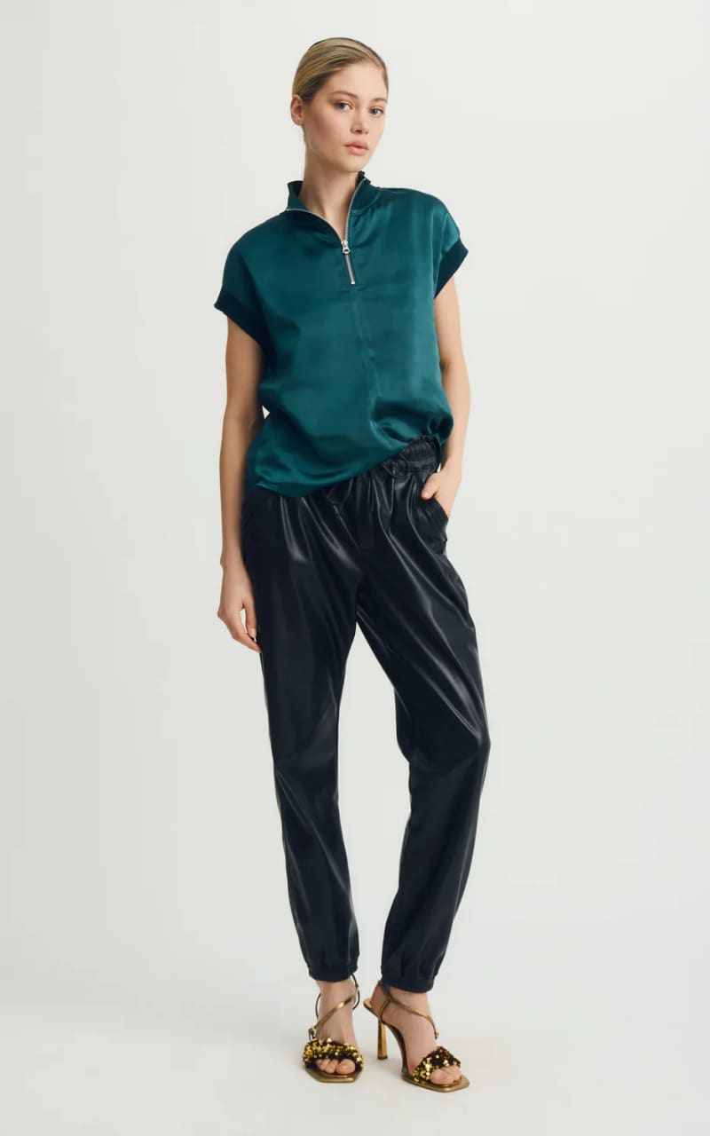 Melissa Nepton- Lola Top in Deep Sea - Blouses & Tops