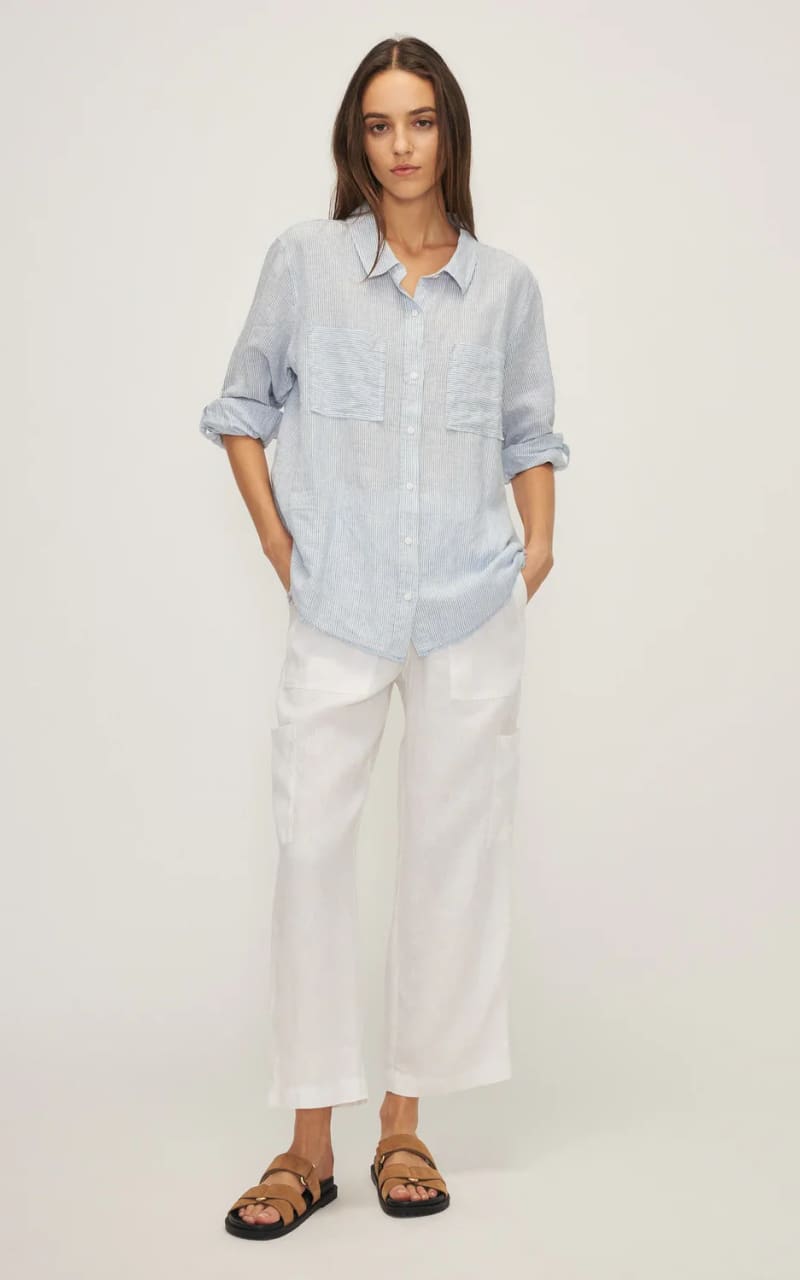 Melissa Nepton- Garcia Stripe Blouse - Blouses & Tops