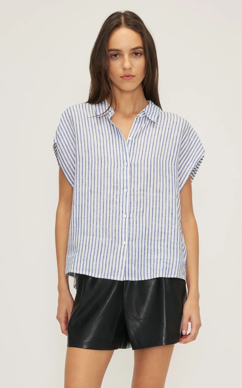 Melissa Nepton- Simon Striped Shirt - Blouses & Tops