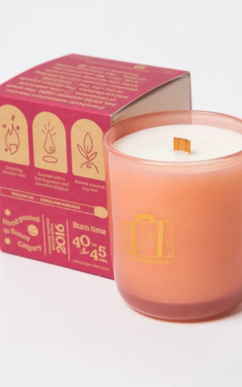 Milk Jar - Coconut Soy Wood Wick Candle in Darjeeling 8oz -