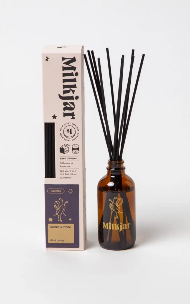 Milk Jar - Reed Diffuser in Before Sunrise 4oz - gift