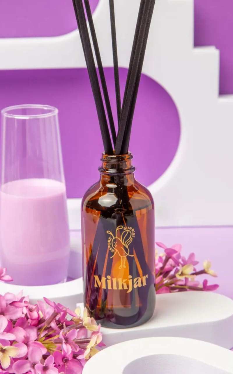 Milk Jar - Reed Diffuser in Before Sunrise 4oz - gift