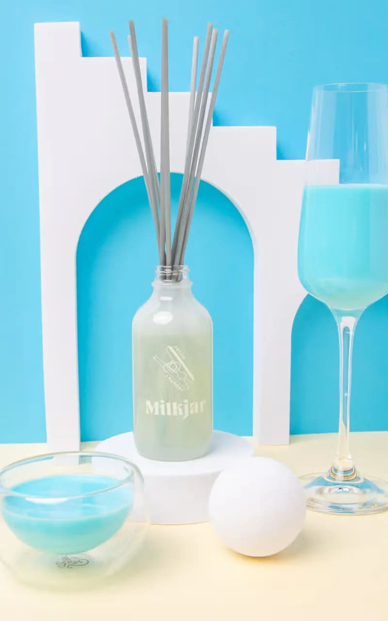 Milk Jar- Reed Diffuser in Fresh Laundry 4oz - Gift & Home