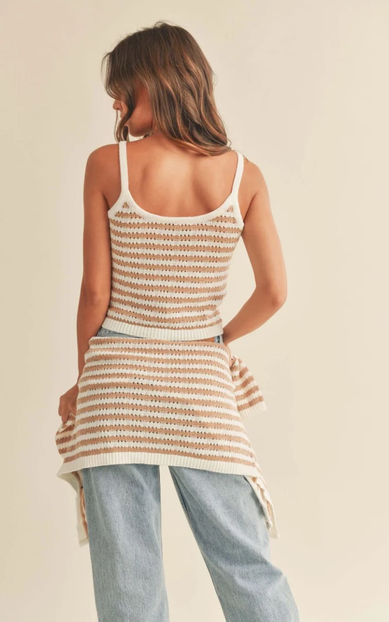 Miou Muse - Crochet Knitted Tank Top - T-SHIRT & TANK