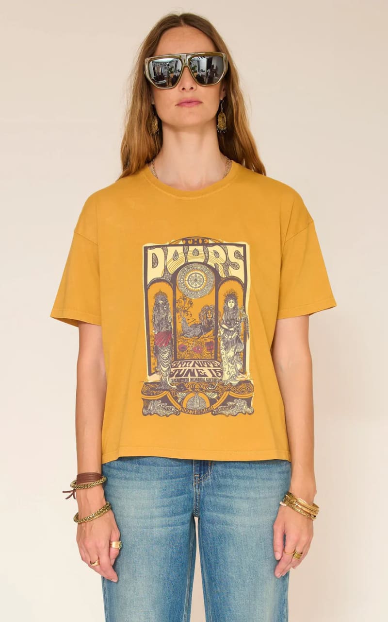 MKT Studio- Takomi.Doors T-Shirt in Curry - T-SHIRT & TANK