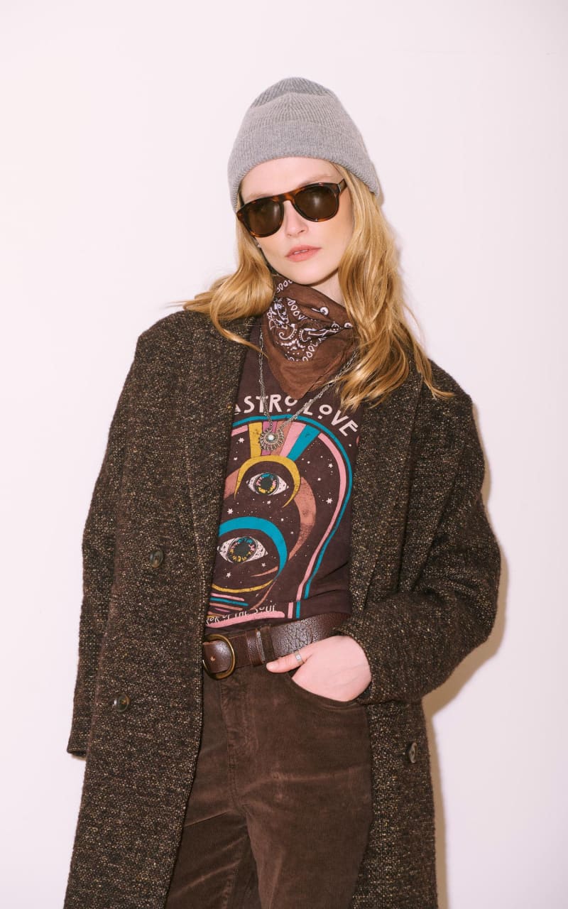 MKT Studio Tiago T Shirt in Brown SHIRT & TANK