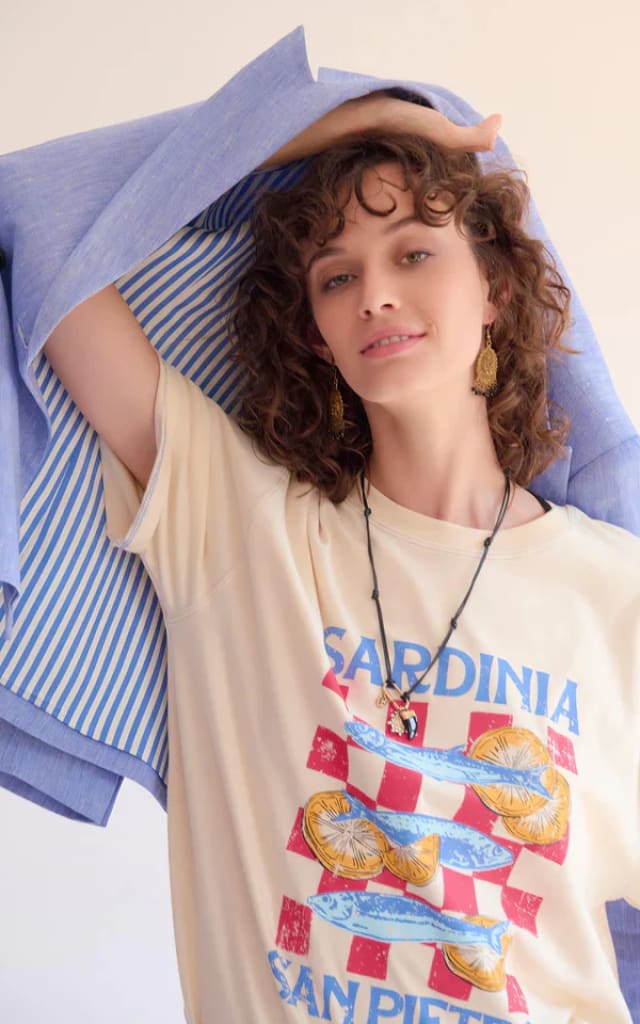 MKT Studios- Tidine T-Shirt in Natural - T-SHIRT & TANK