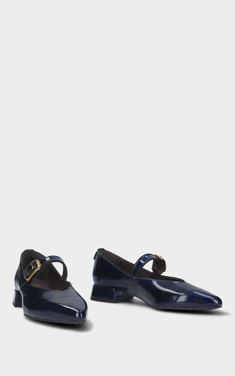 MLV - Low Heel Shoes Lea in Blue - footwear