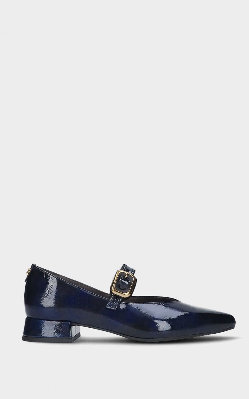 MLV - Low Heel Shoes Lea in Blue - footwear