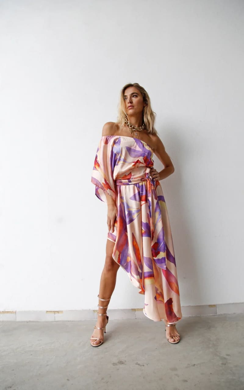 Moqette - Asymmetric One-Shoulder Dress - DRESS