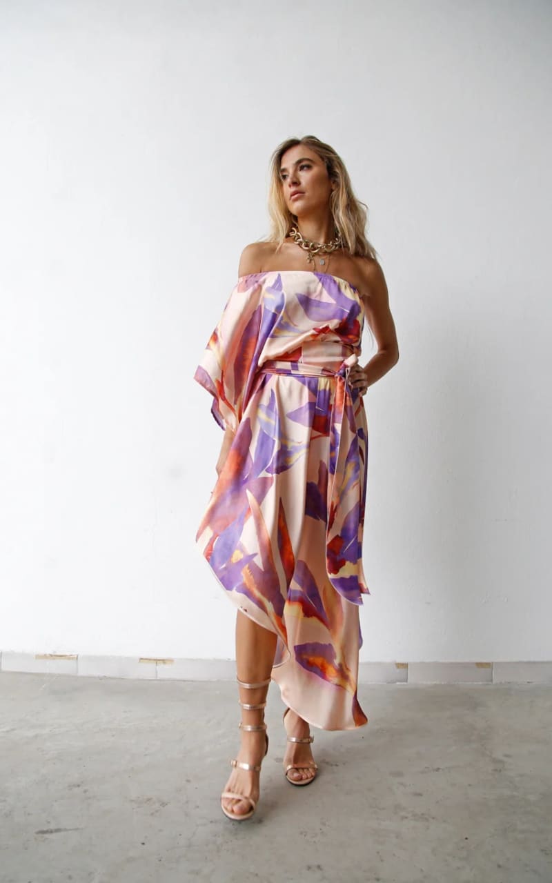 Moqette - Asymmetric One-Shoulder Dress - DRESS