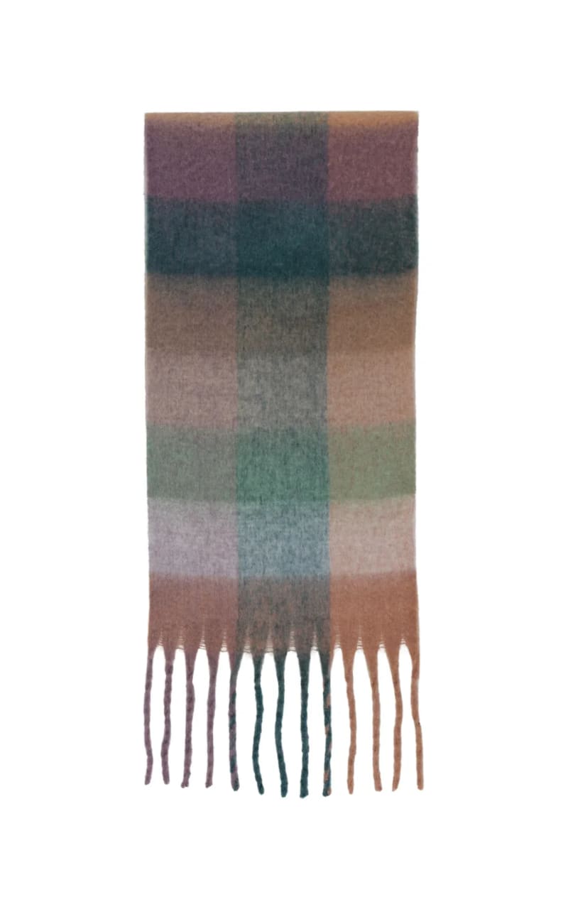 Morgan & Taylor- Emma Fringe Scarf in Teal - ACCESSORIES