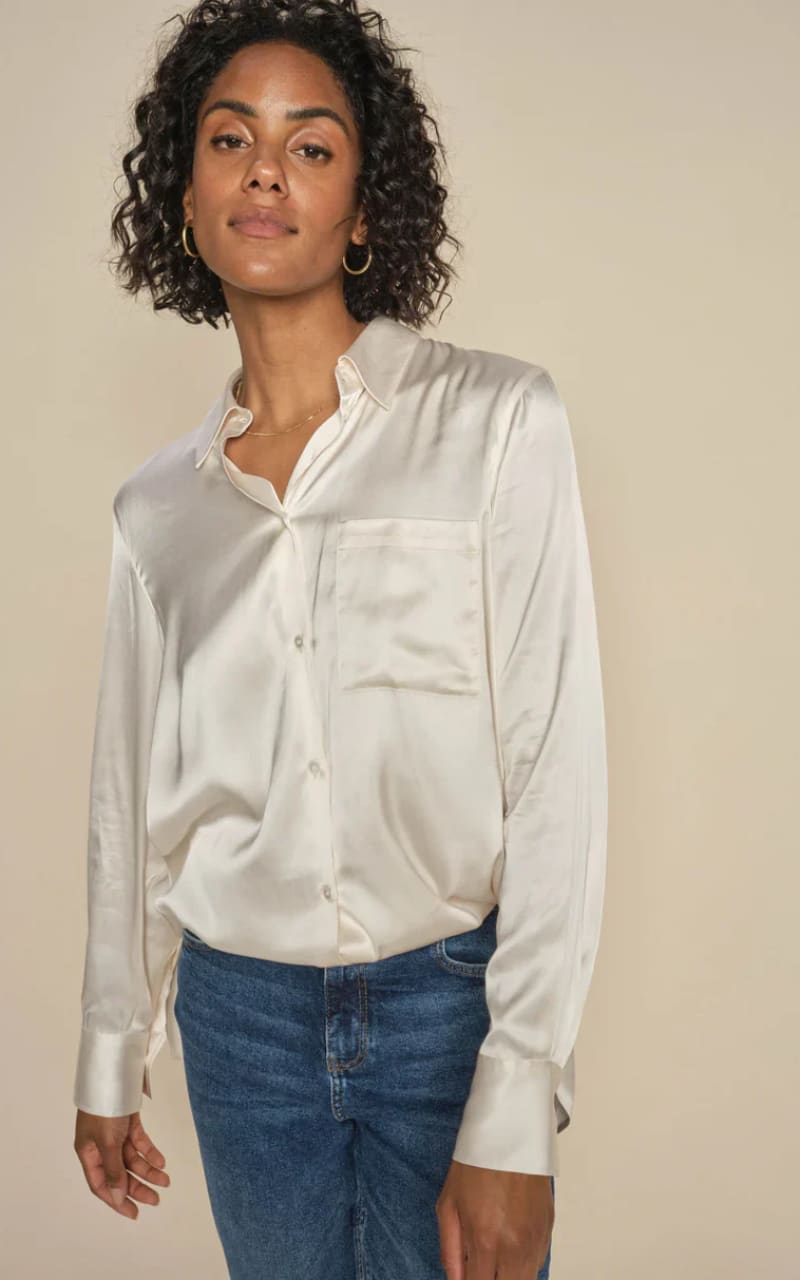 Mos Mosh - Linda Satin Shirt - Shirts & Tops