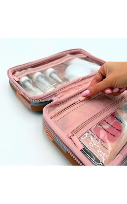 MYTAGALONGS- Framework Rectangle Hanging Toiletry Case