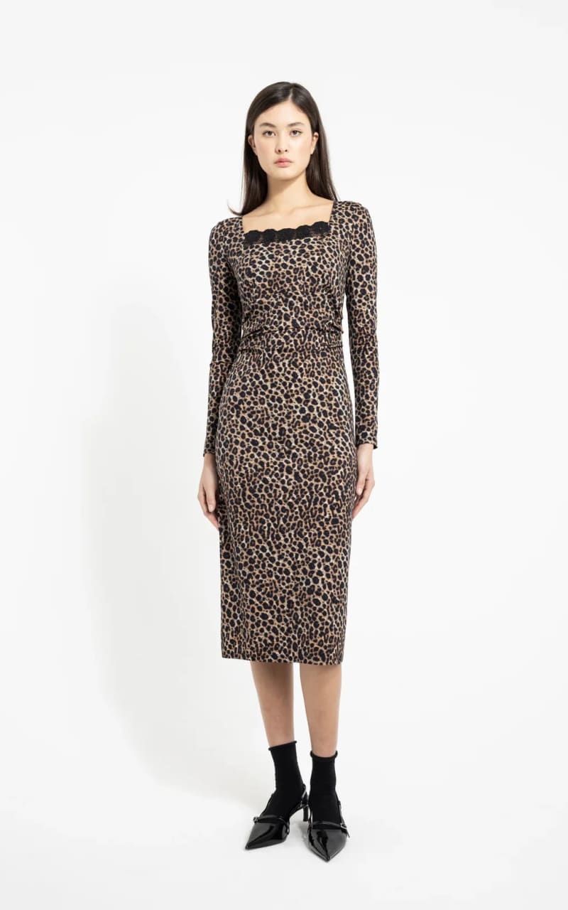 Nadya Toto- Lugano Leopard Dress - DRESS