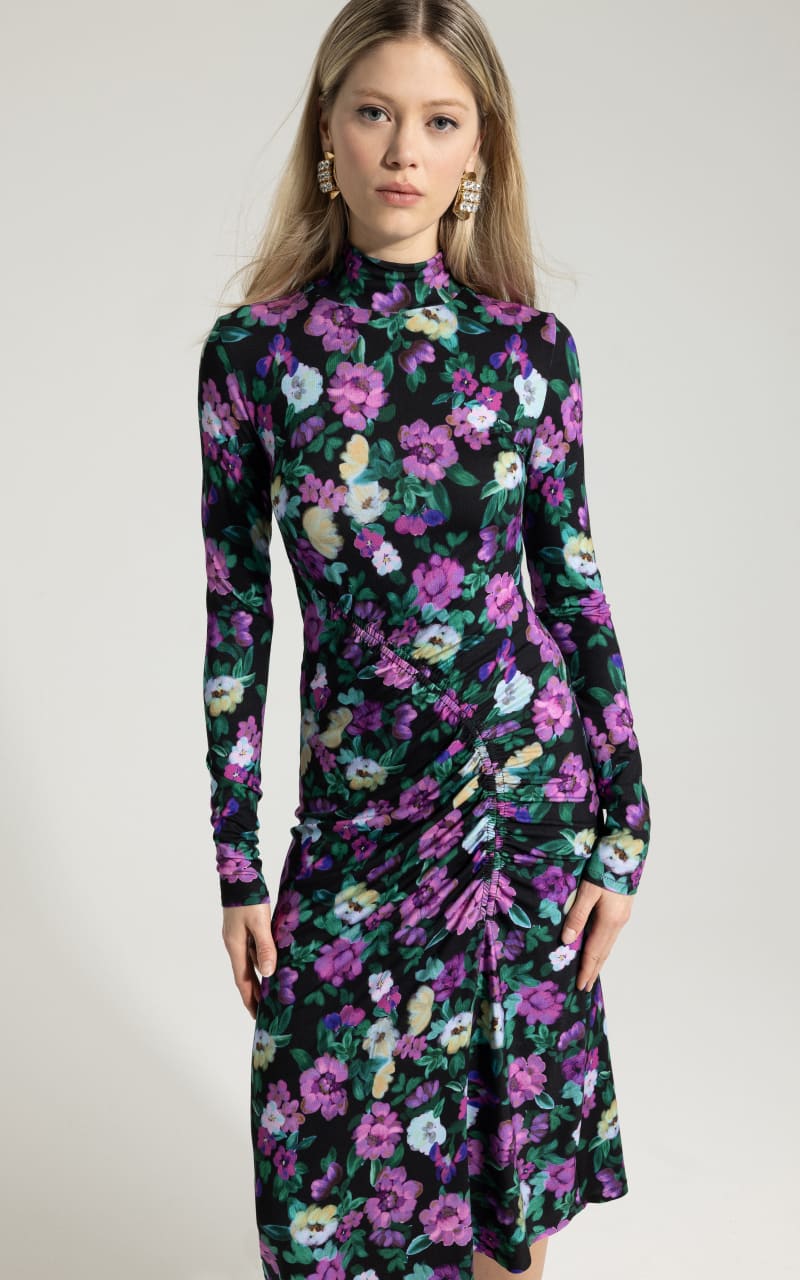 Nadya Toto - Vasso Floral Ruched Dress | floc boutique