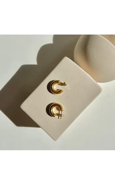 Namaste- Essential Hoops Gold - jewelry