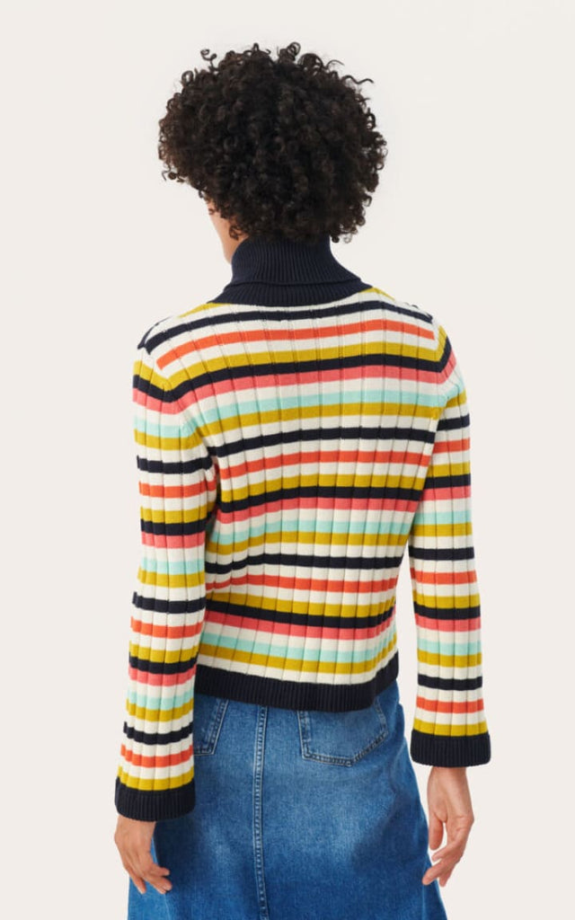 Part Two - Calluna Pull Over Sweater in Multi Stripe -