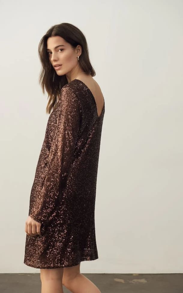 Part Two - Darleen Long Sleeve Sequin Dress - Dresses