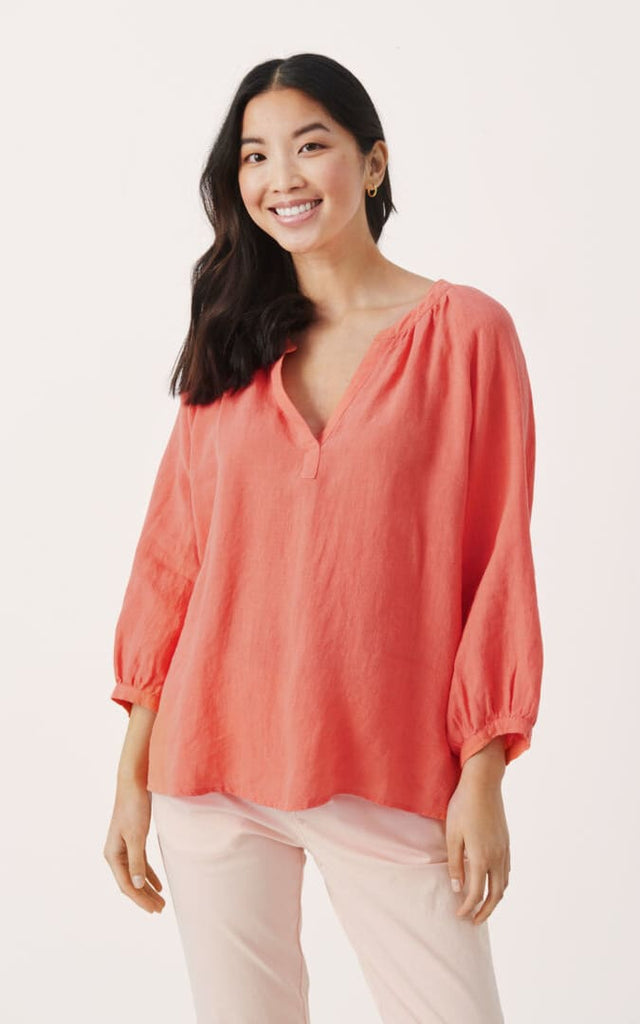 Part Two - Hikma 3/4 Sleeve Linen Blouse