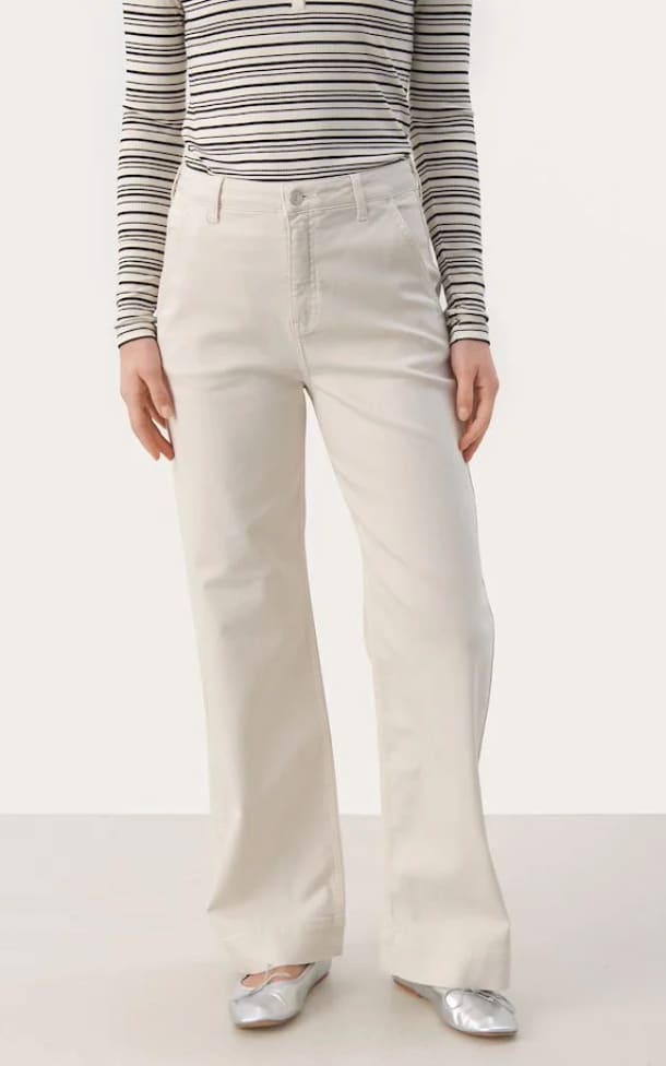 Part Two - Barba Wide Leg High Rise Trouser Pants