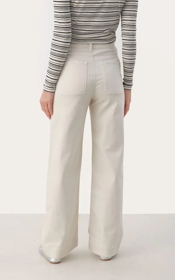 Part Two - Barba Wide Leg High Rise Trouser Pants