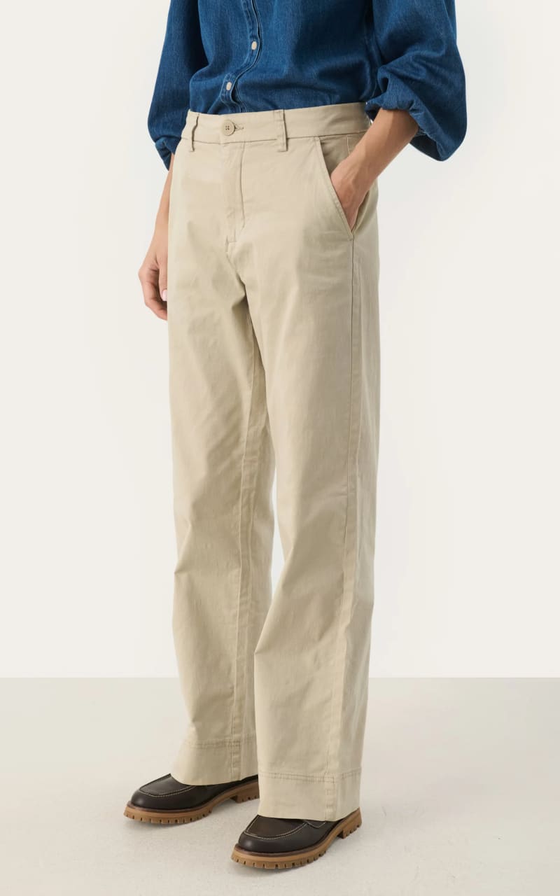 Part Two- Belme Trouser in White Pepper - Pant