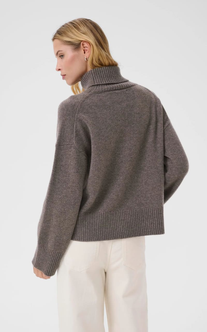 Part Two- Corina Wool Sweater in Falcon Melange - SWEATER &