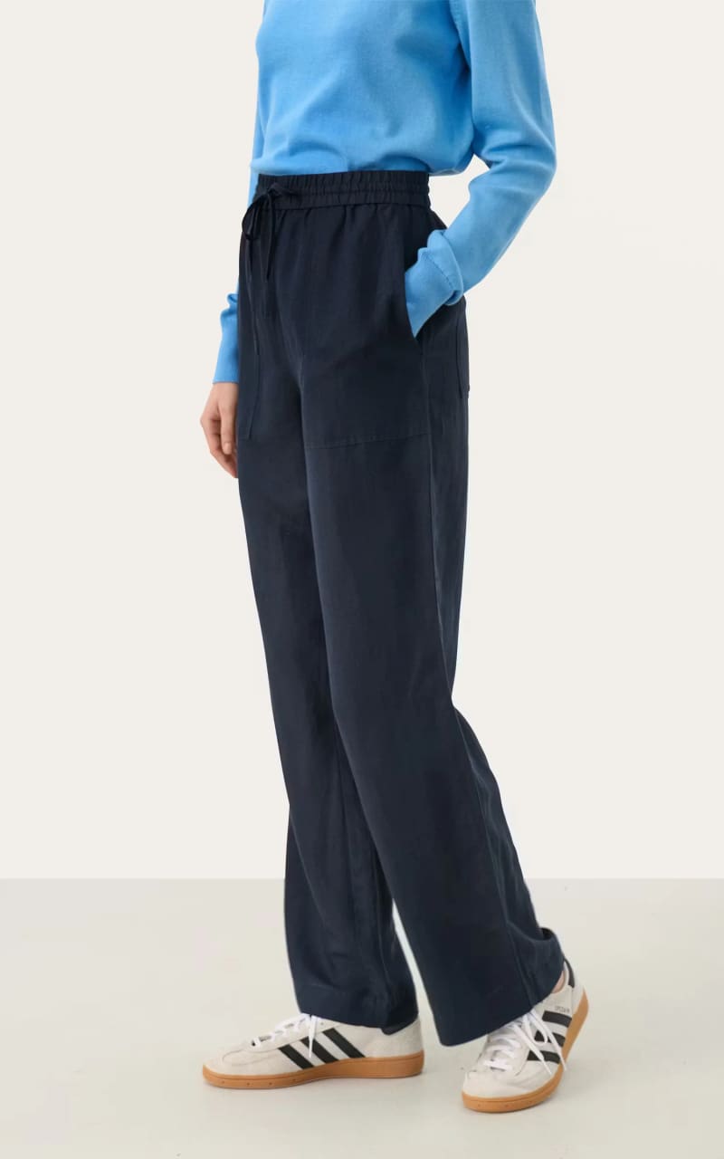 Part Two- Eniola Linen Trouser - After Midnight / 32 - Pant