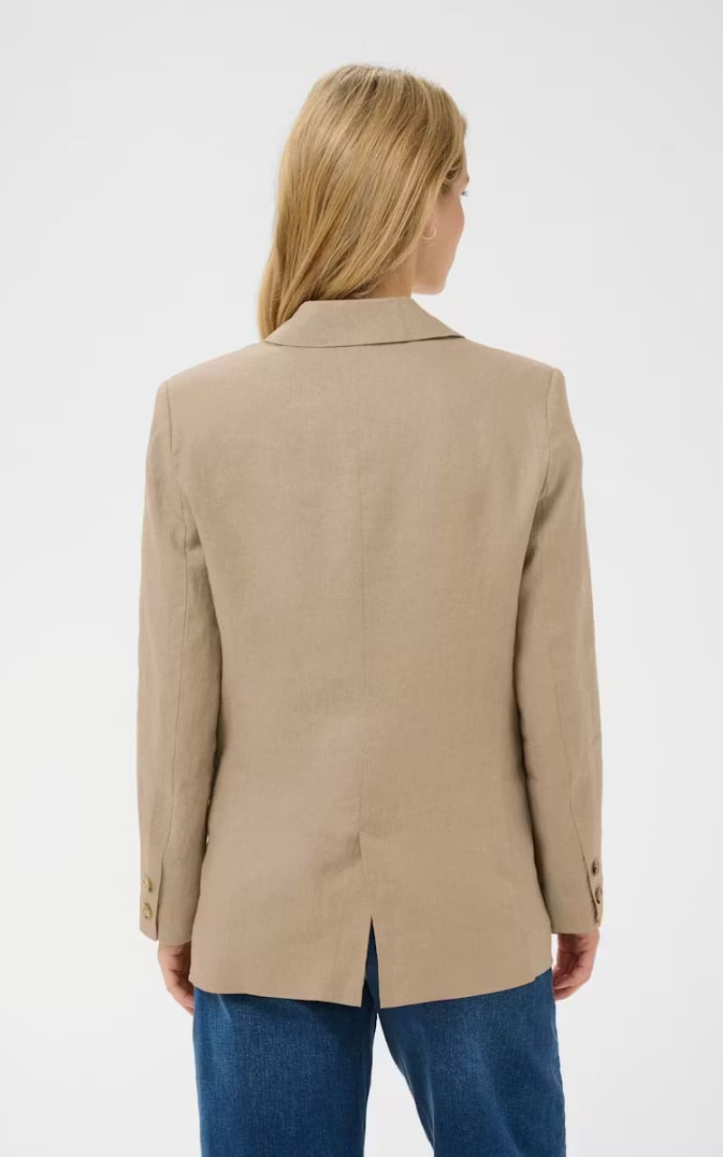 Part Two- Nyan Linen Blazer in Silver Mink - BLAZER