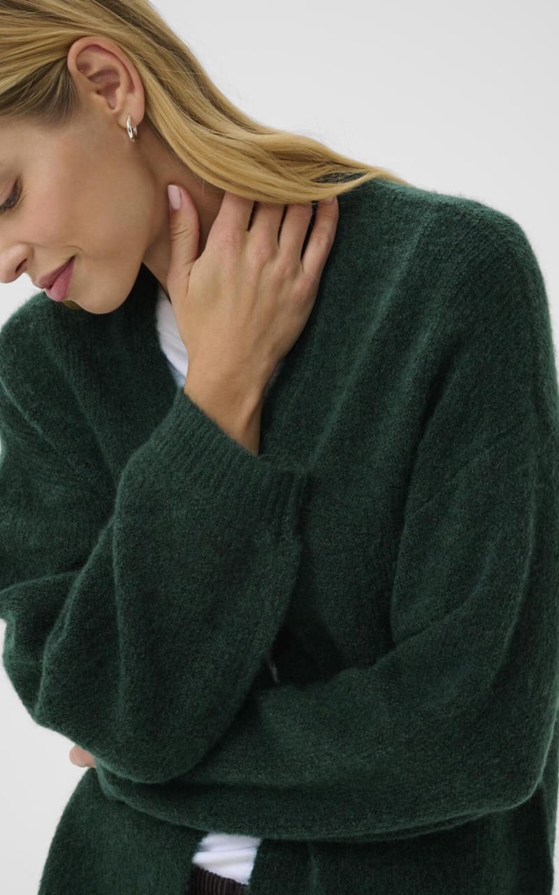Part Two- Rastina Open Cardigan in Sea Moss - SWEATER &