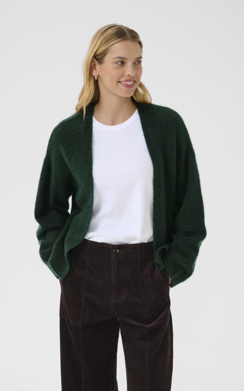 Part Two- Rastina Open Cardigan in Sea Moss - SWEATER &