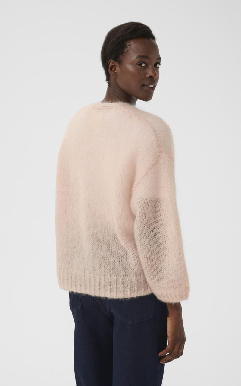 Part Two- Rastina Wool Cardigan in Mauve Chalk - SWEATER &