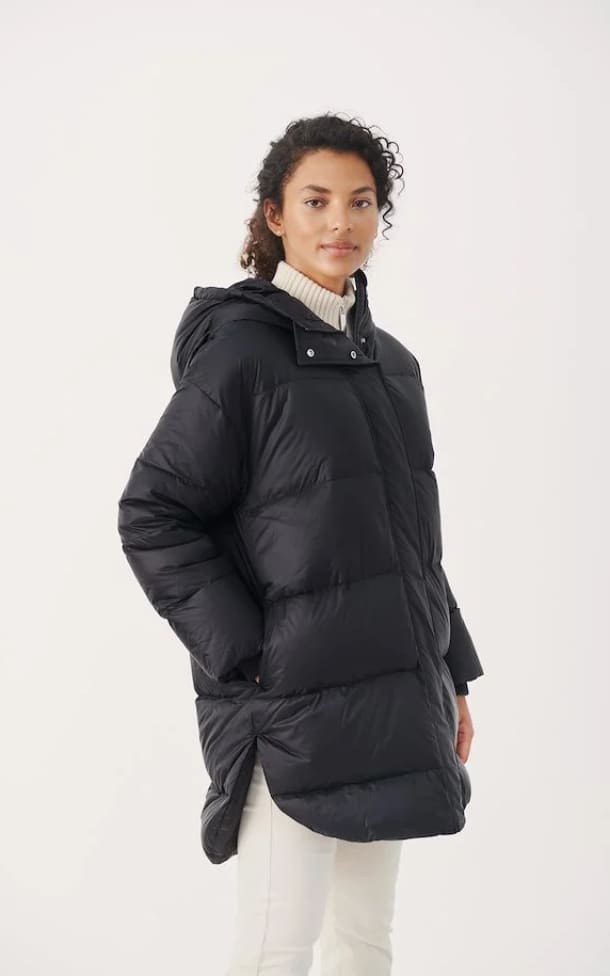 Part Two - Reem Down Coat In Navy - outerwear