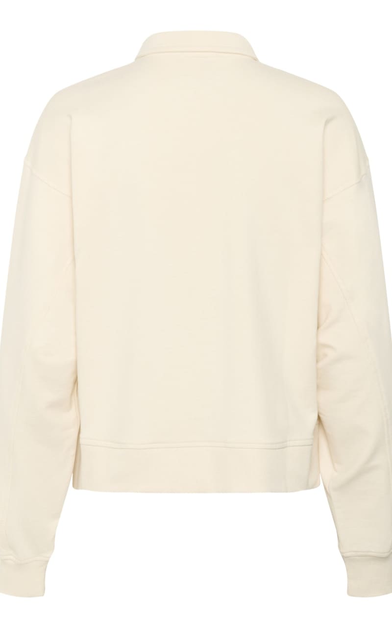 Part Two- Satya Polo Sweatshirt in Whitecap Gray - SWEATER