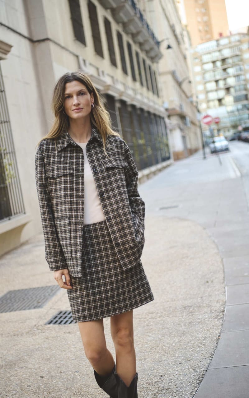 Part Two- Sissa Skirt in Black Check