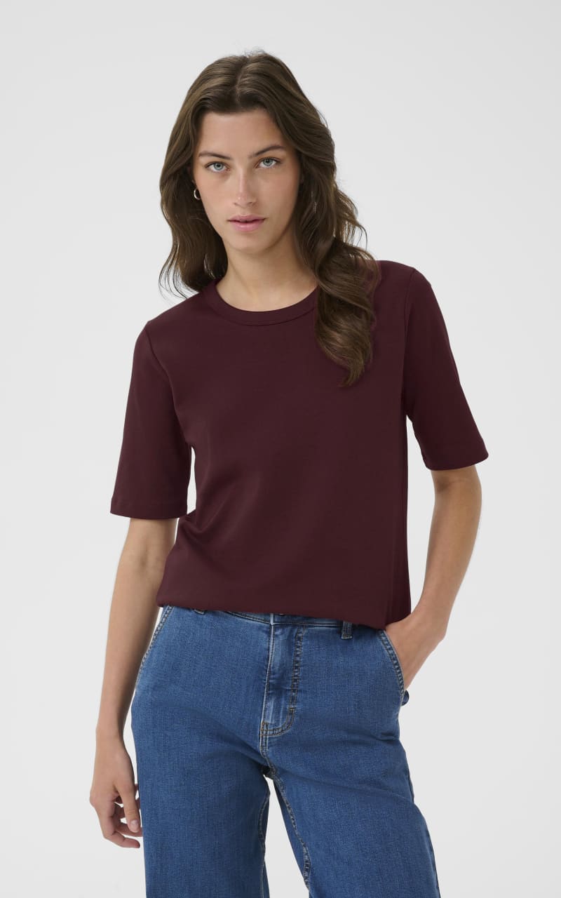 Part Two- Ratana T-Shirt - Tawny Port / XS - T-SHIRT & TANK