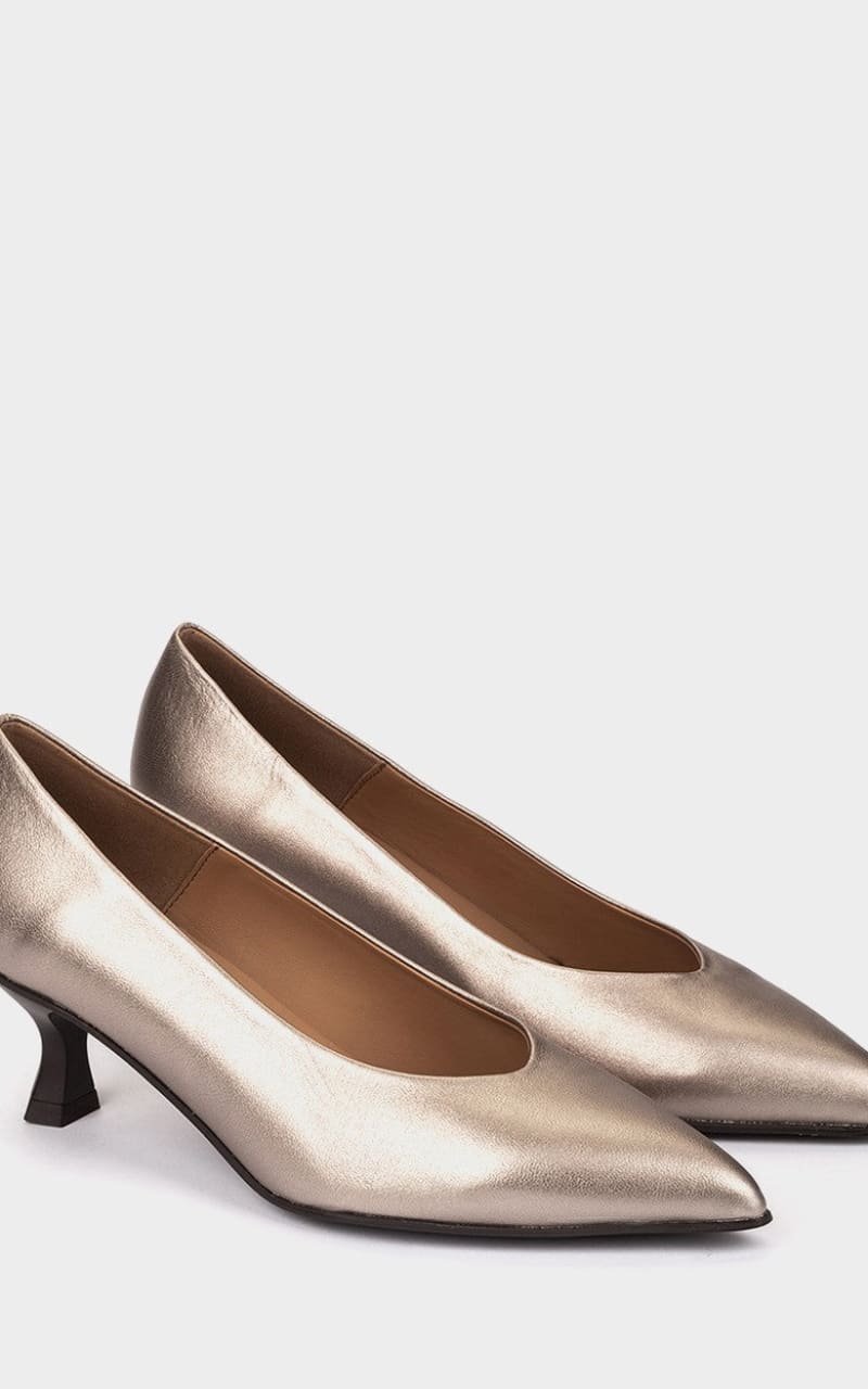 Pedro Miralles- Slatina Pumps in Metallic - footwear