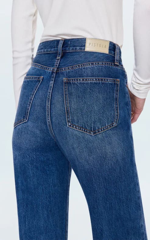 Pistola Cassie Crop Super High Rise Straight Jean