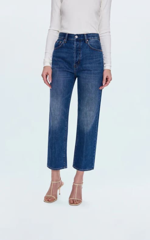 Pistola Cassie Crop Super High Rise Straight Jean
