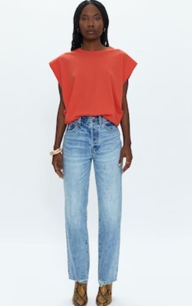 Pistola - Cassie Super High Rise Straight - denim