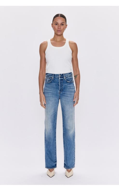 Pistola- Cassie Super High Rise Straight Jean in Serpentine