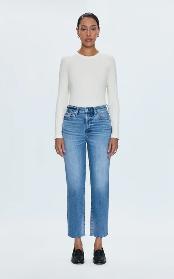Pistola Charlie High Rise Classic Straight Jean in Rhythm
