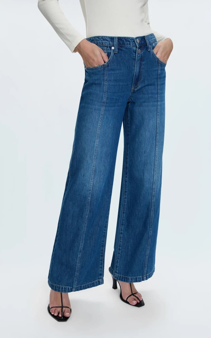 Pistola - Jadyn Low Slung Palazzo In Celebration - denim