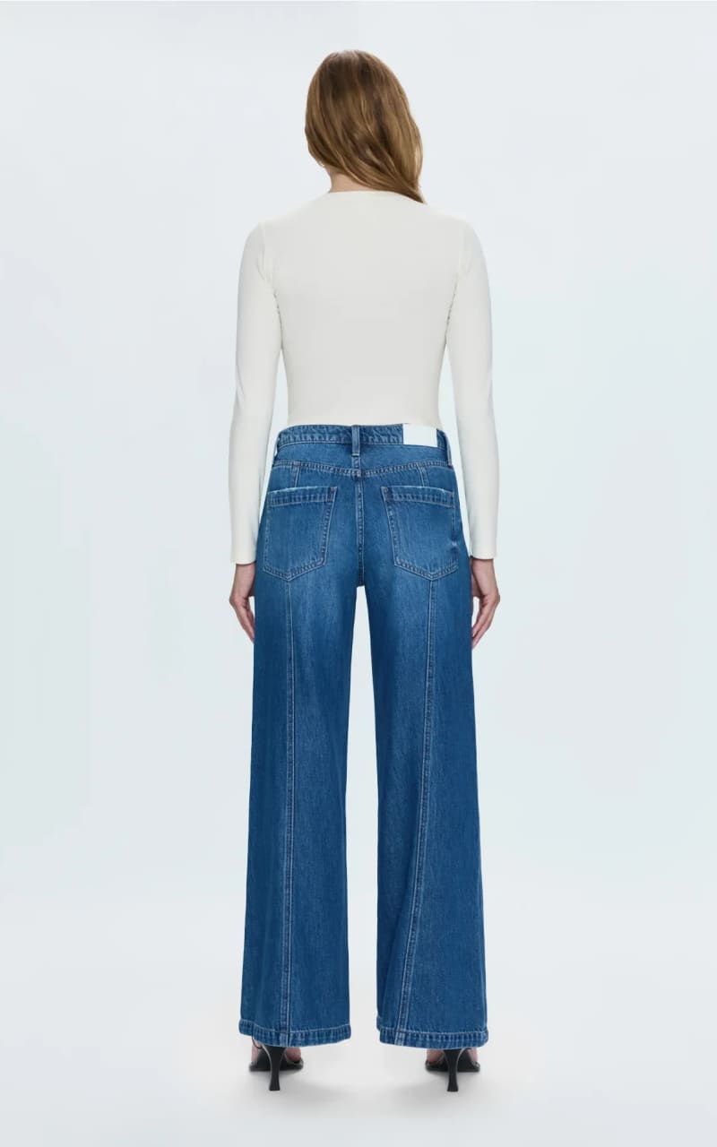 Pistola - Jadyn Low Slung Palazzo In Celebration - denim