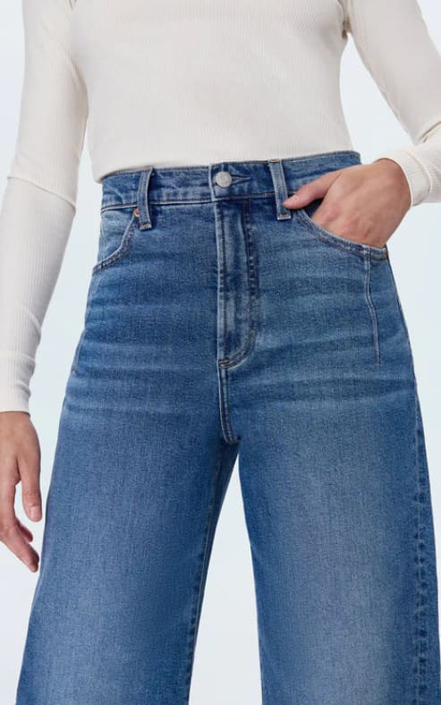 Pistola- Kyra High Rise Bowed Ankle in Soho - denim