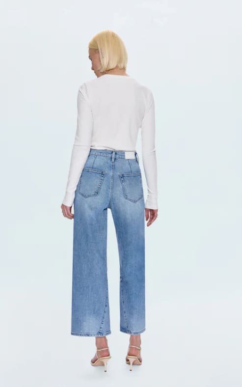 Pistola- Kyra High Rise Bowed Ankle in Terrace - denim