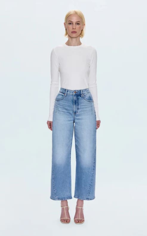 Pistola- Kyra High Rise Bowed Ankle in Terrace - denim