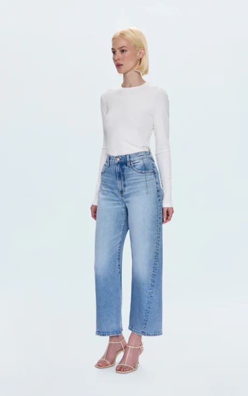 Pistola- Kyra High Rise Bowed Ankle in Terrace - denim