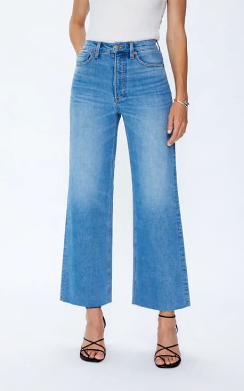 Pistola- Lana Crop High Rise Ultra Wide Leg in Wild Heart